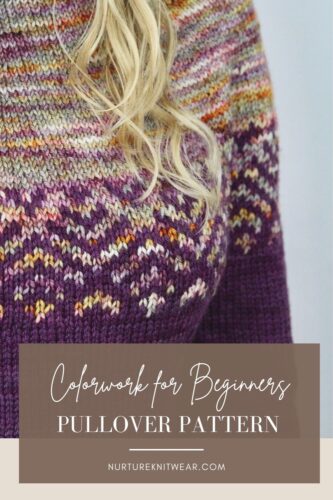 top-down knit sweater pattern