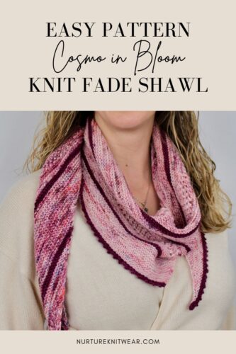 Cosmo in Bloom: An Easy Shawl Knit Pattern