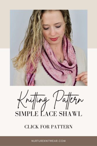 Cosmo in Bloom: An Easy Shawl Knit Pattern