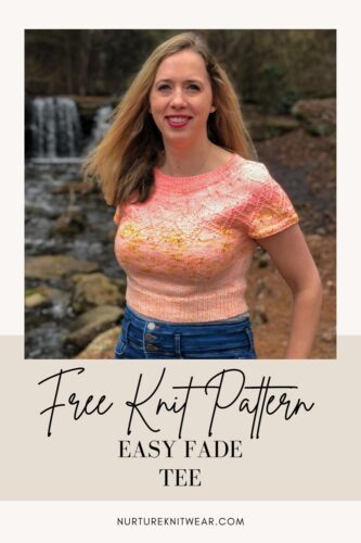Peach Tea Tee: Free Knit Pattern for Short Sleeve Sweater