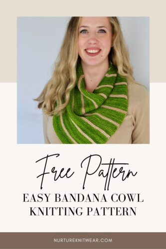 Free Easy Knit Cowl for Beginners