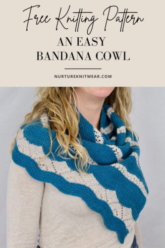 Tahitian Sunset: Free Cowl Pattern with Easy Lace Knitting Stitches