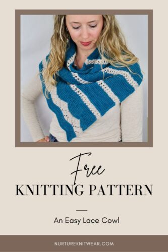 Tahitian Sunset: Free Cowl Pattern with Easy Lace Knitting Stitches