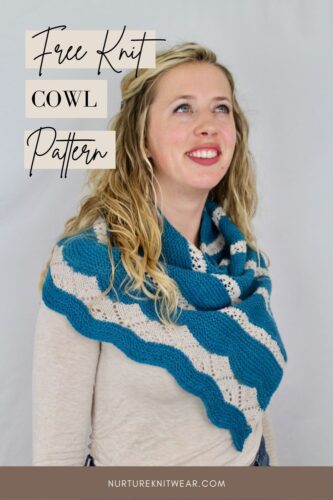 Tahitian Sunset: Free Cowl Pattern with Easy Lace Knitting Stitches