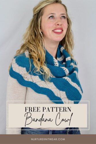 Tahitian Sunset: Free Cowl Pattern with Easy Lace Knitting Stitches