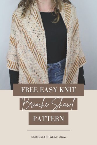 Moonbow: a beginner friendly free shawl knitting pattern