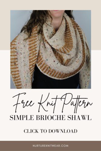 Moonbow: a beginner friendly free shawl knitting pattern