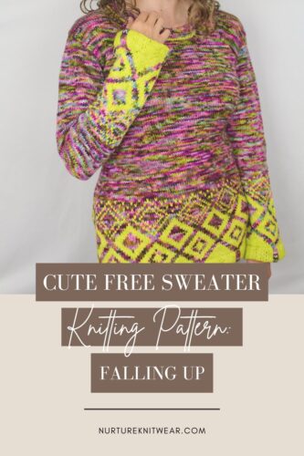 free sweater knitting pattern with colorwork
