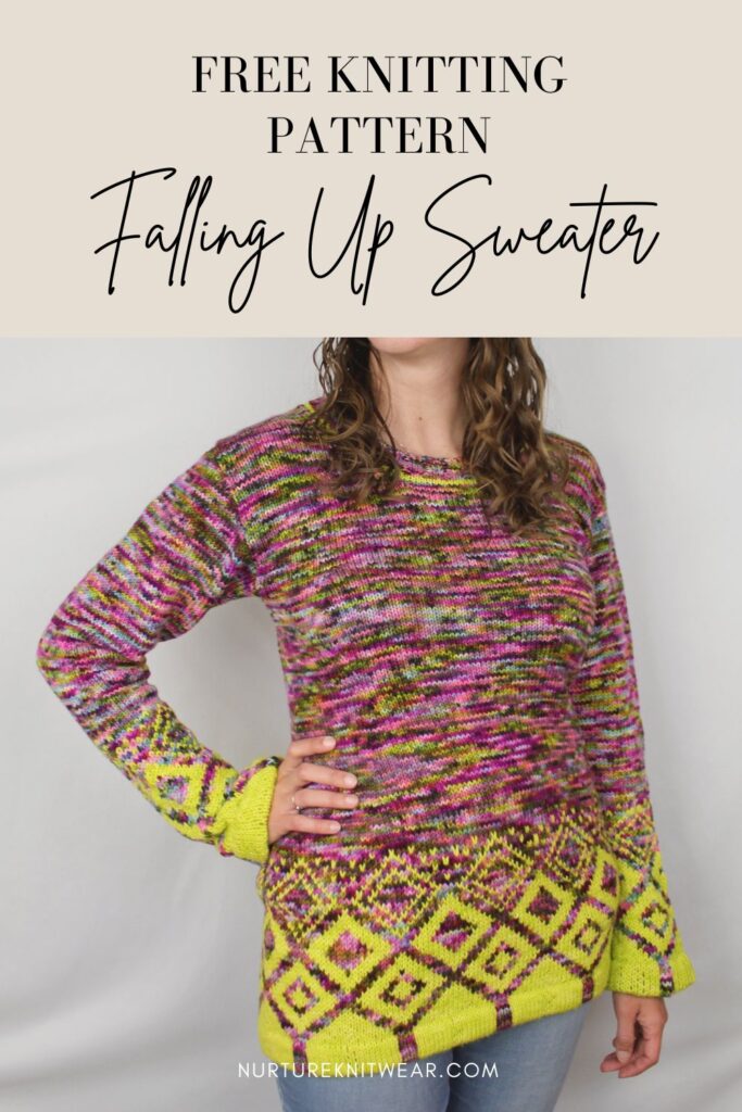 free sweater knitting pattern with colorwork