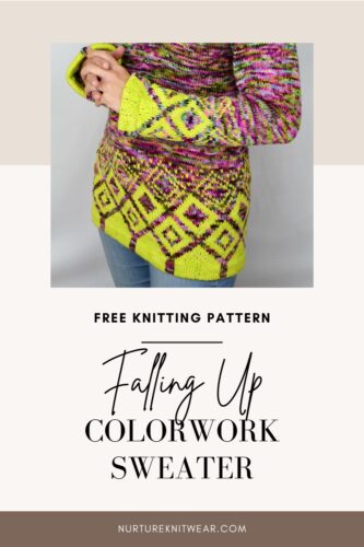 free sweater knitting pattern with colorwork