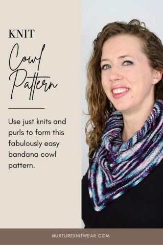 Easy cowl knitting pattern