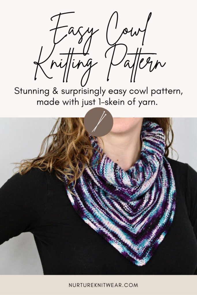 Easy cowl knitting pattern