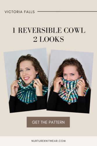 Brioche cowl knitting pattern