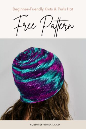 Free knit hat pattern with circular needles