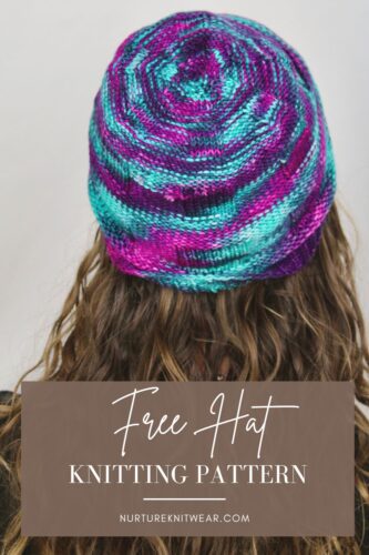 Free knit hat pattern with circular needles