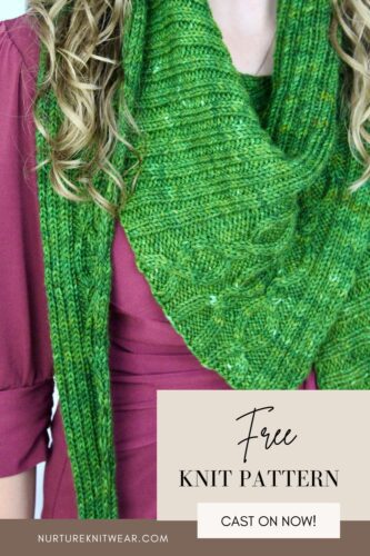 Free shawlette knitting pattern