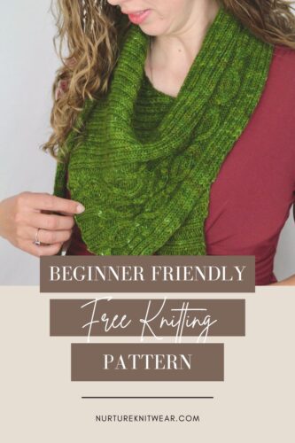Free shawlette knitting pattern