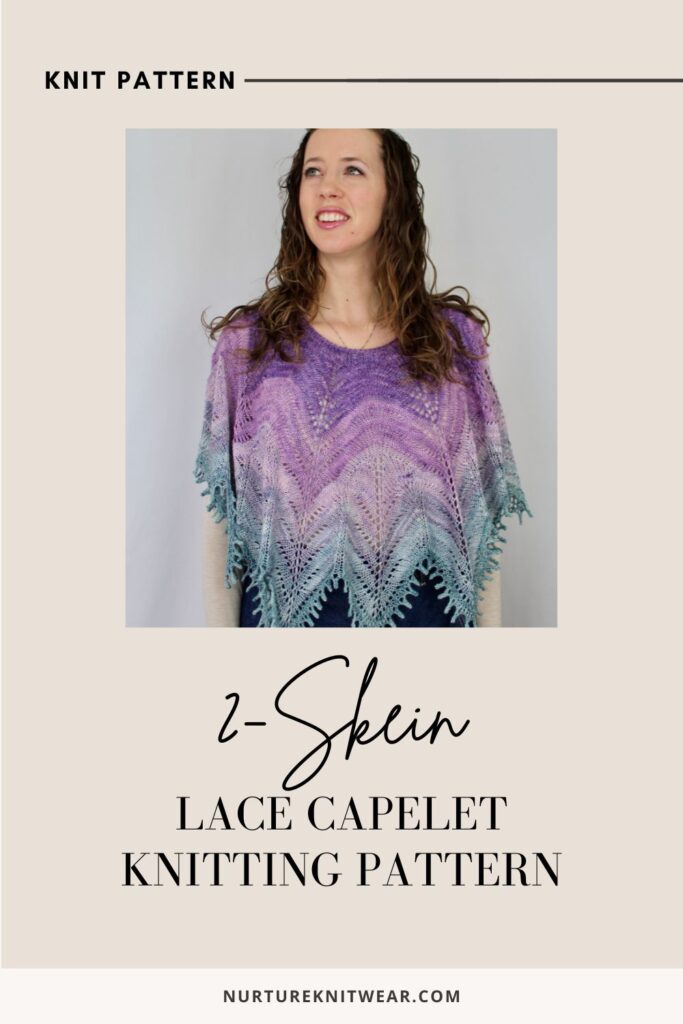 lace knit capelet knitting pattern