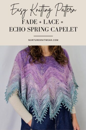 lace knit capelet knitting pattern
