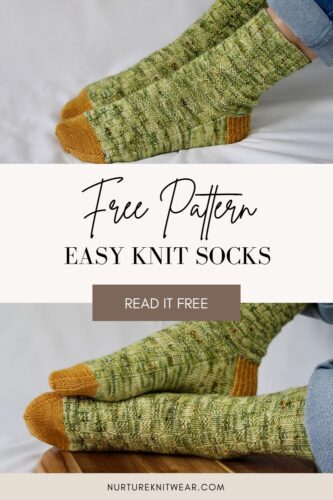 free knit socks pattern for beginners