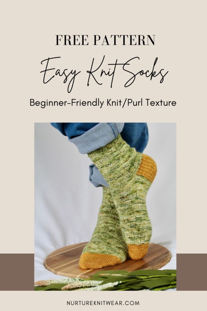 free knit socks pattern for beginners