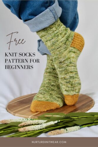 free knit socks pattern for beginners