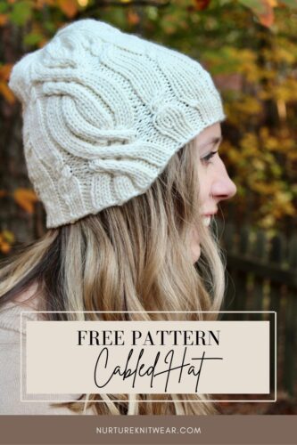 Knit Cable Hat Pattern Free