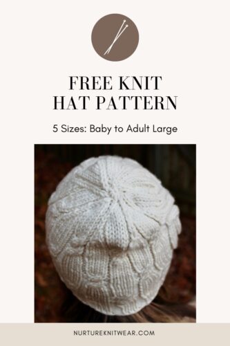 Knit Cable Hat Pattern Free