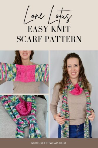 Easy Knit Scarf Pattern for Spring