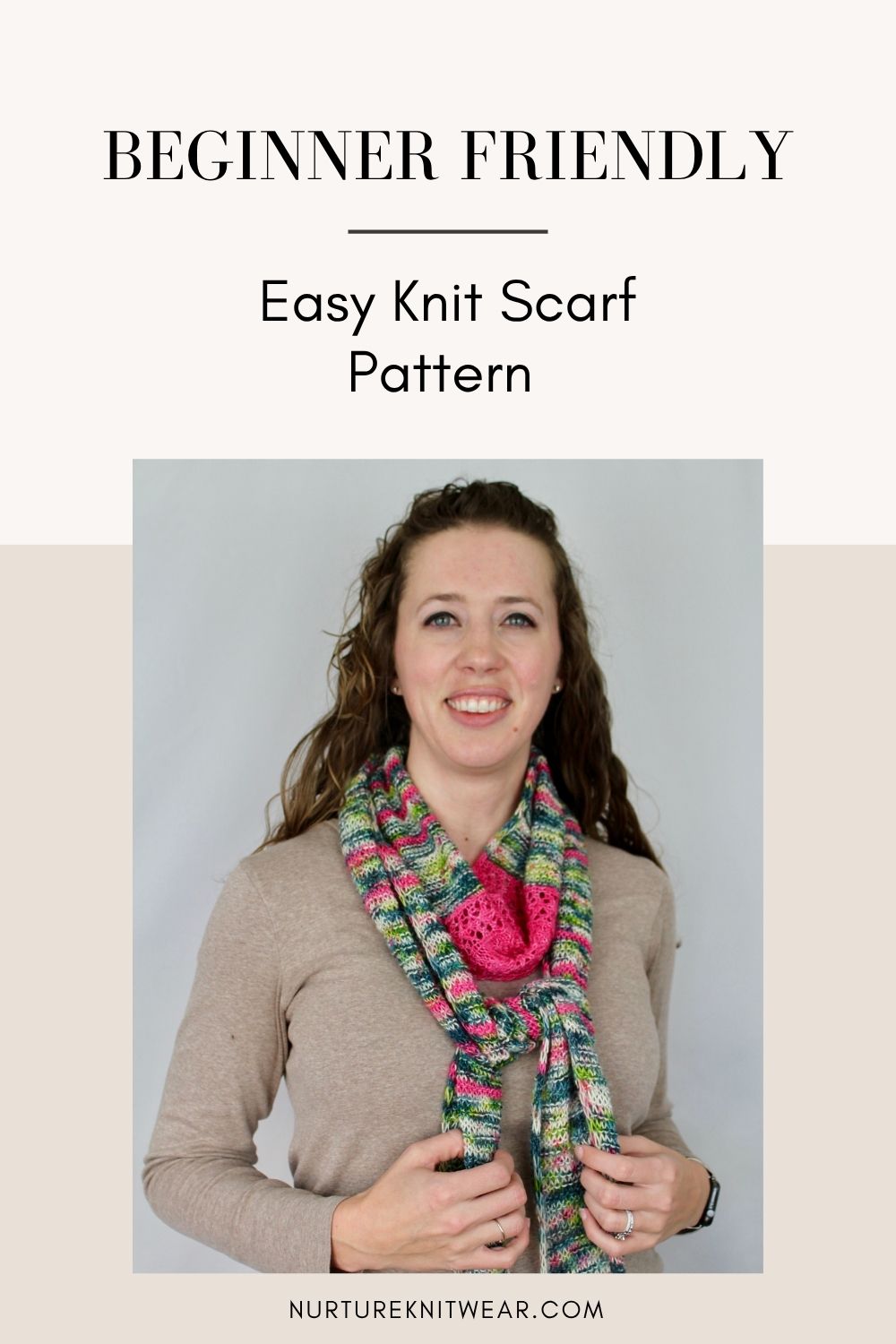 Lone Lotus: An Easy Knit Scarf Pattern for Spring