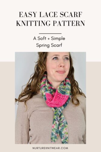 Easy Knit Scarf Pattern for Spring
