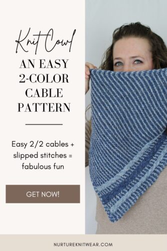 Quartz Line - an easy cowl knit pattern