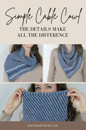 Quartz Line - an easy cowl knit pattern
