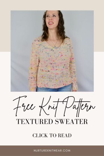 Zephyros - a free sweater knit pattern 